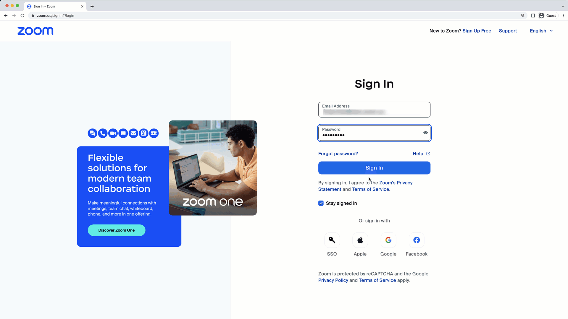 Accessing your zoom account