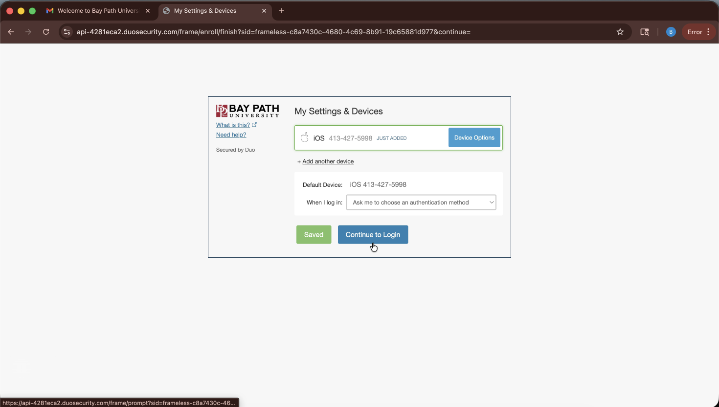 Snapshot - enrolling in duo (1 13.20).png